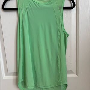 Lululemon Athletica Light Green Sculpt Waist Length Tank Top